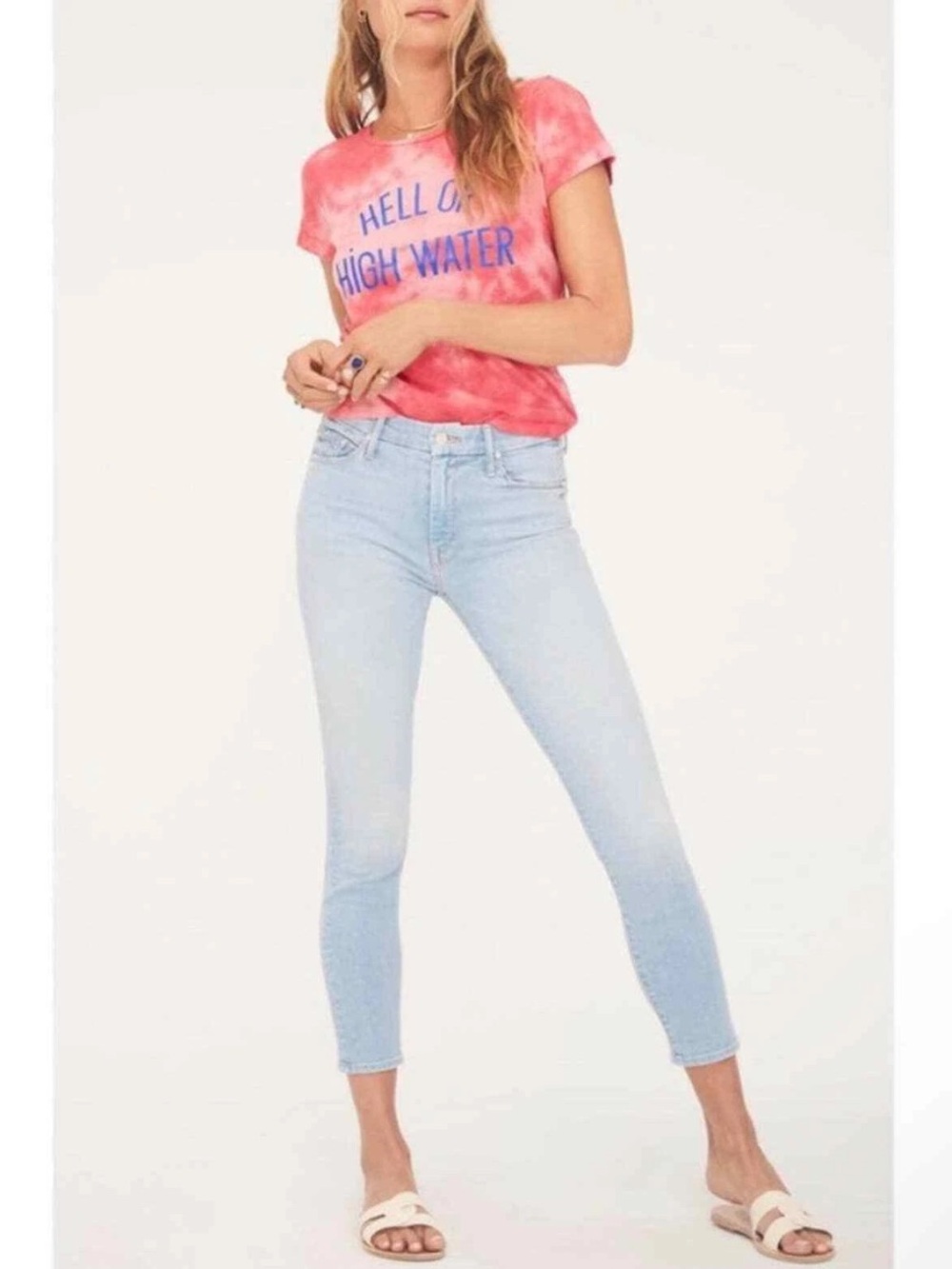 Mother The Looker Crop Jeans in Fresh Catch